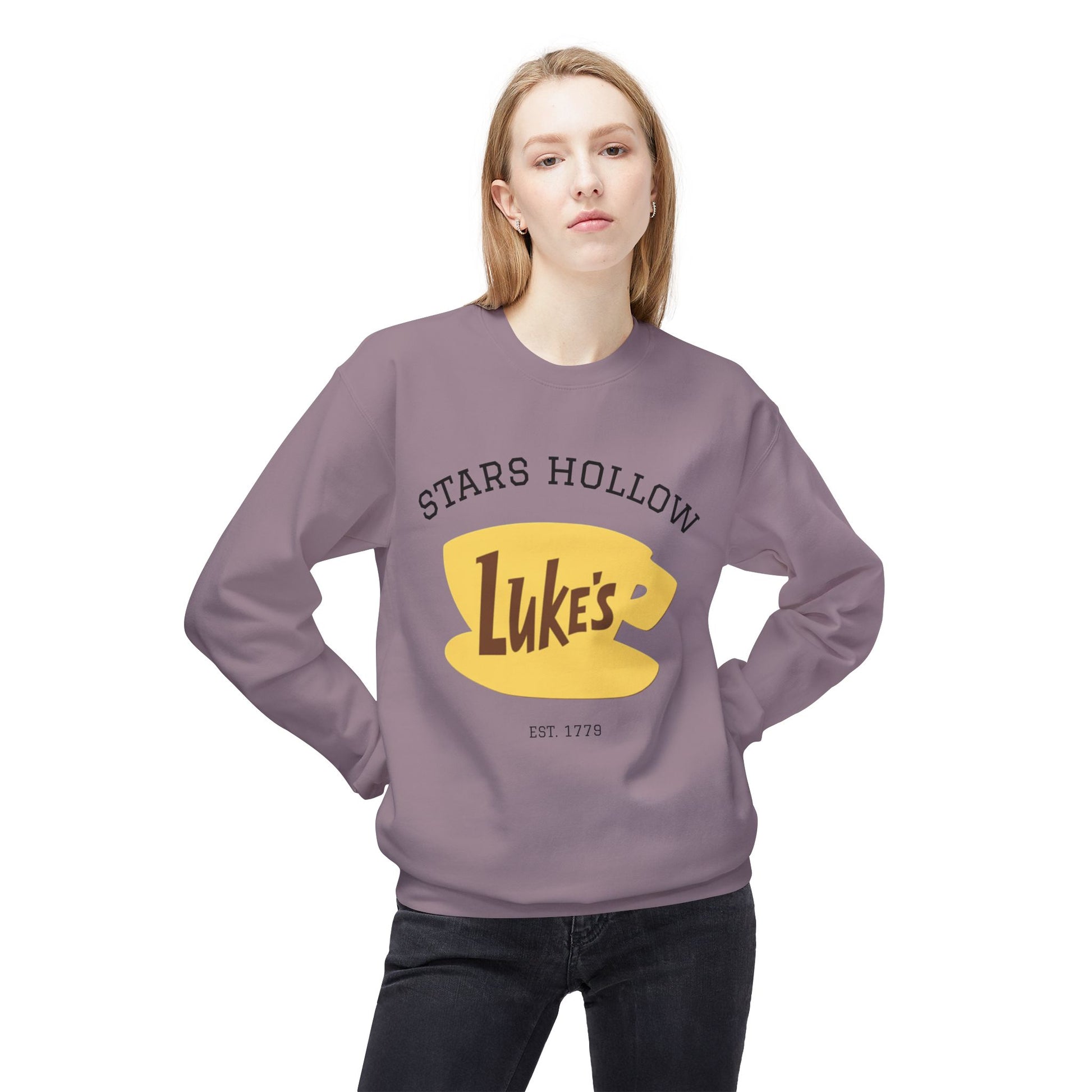 Luke's Diner Crewneck Sweatshirt | Cozy Gift for Fans, Star's Hollow Apparel, Funny Loungewear, Unisex Style, Perfect for Fall