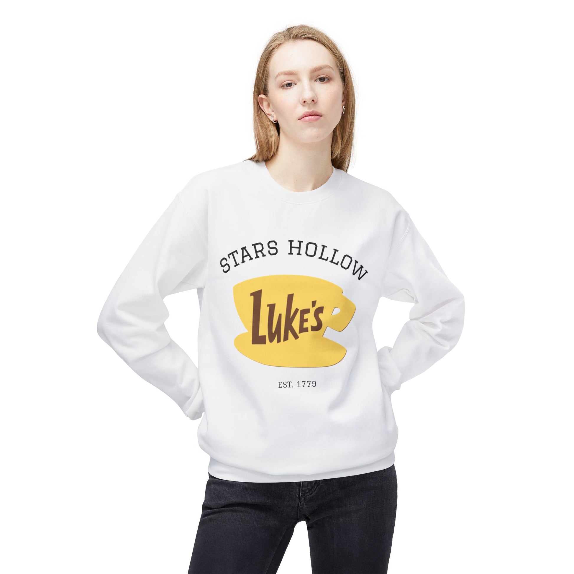 Luke's Diner Crewneck Sweatshirt | Cozy Gift for Fans, Star's Hollow Apparel, Funny Loungewear, Unisex Style, Perfect for Fall