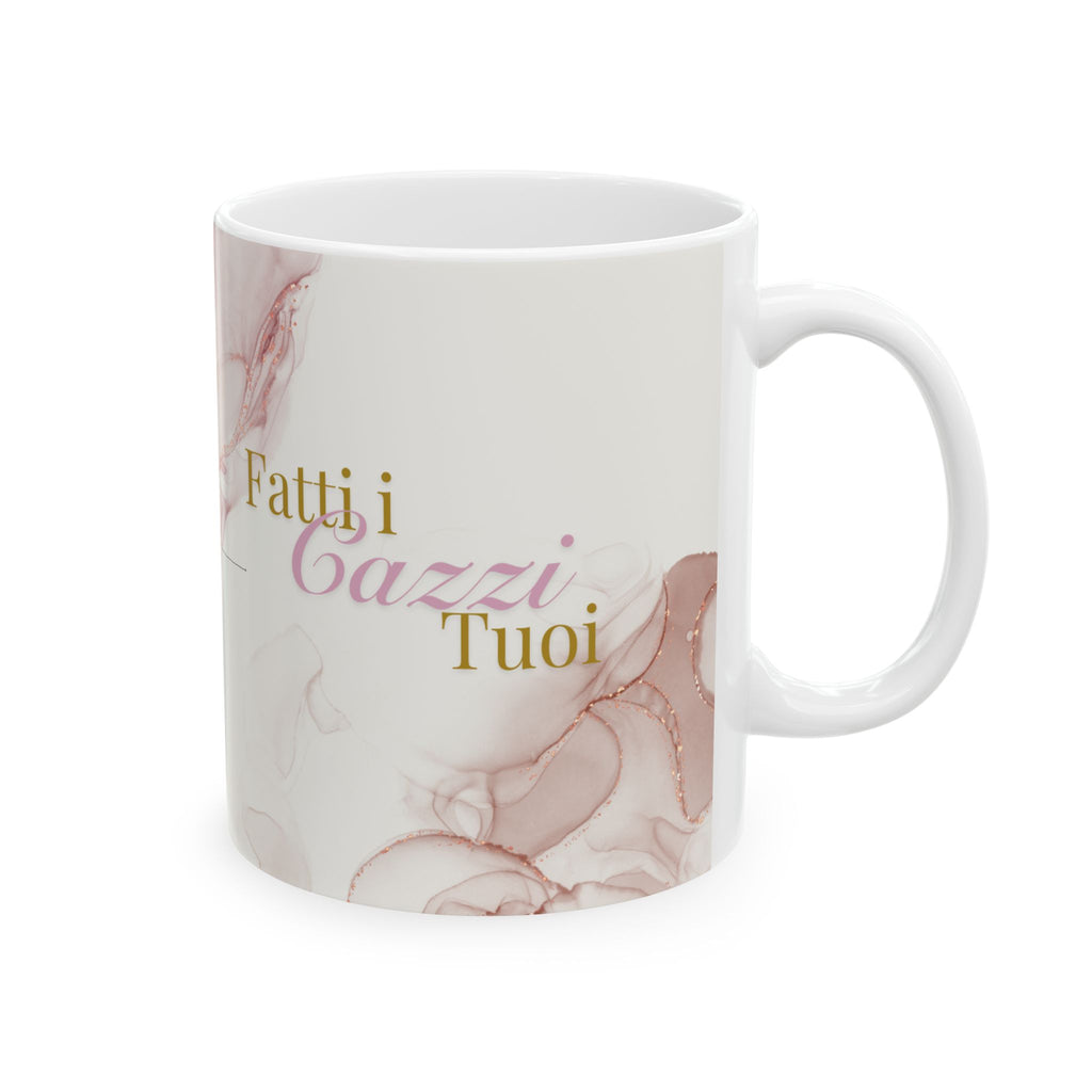 Playful Ceramic Mug with Fatti I Cazzi Tuoi, Coffee Cup, Gift for Friends, Tea Mug, Unique Birthday Present, Home Decor