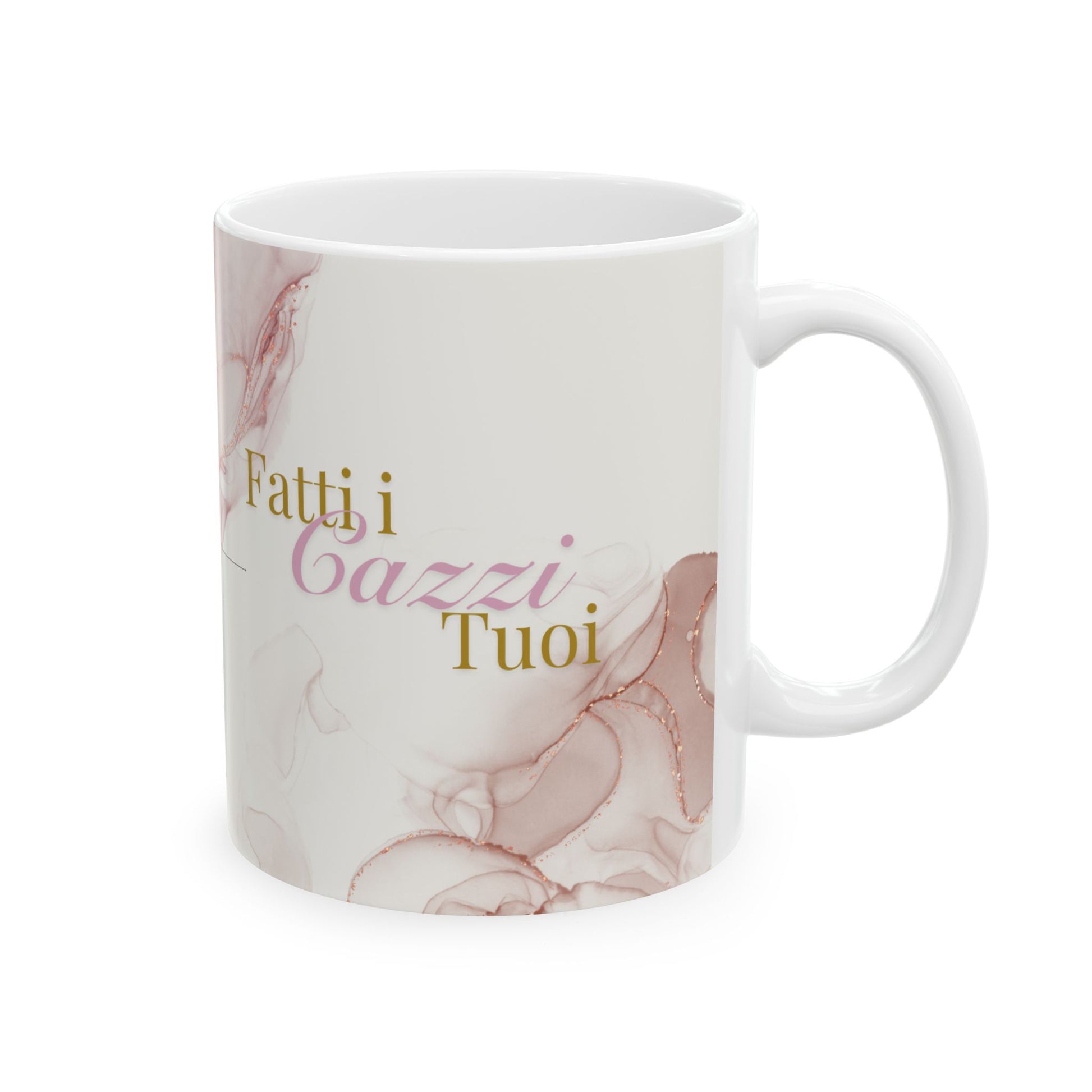 Playful Ceramic Mug with Fatti I Cazzi Tuoi, Coffee Cup, Gift for Friends, Tea Mug, Unique Birthday Present, Home Decor