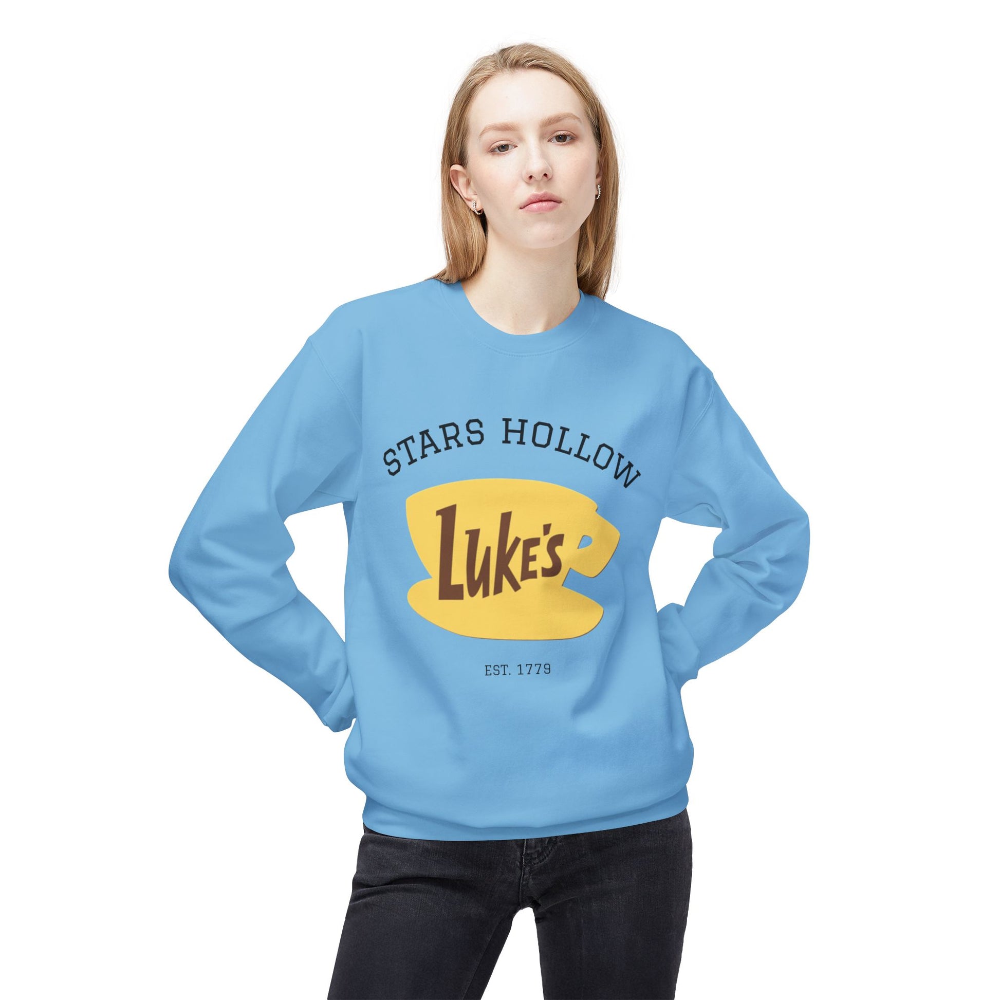 Luke's Diner Crewneck Sweatshirt | Cozy Gift for Fans, Star's Hollow Apparel, Funny Loungewear, Unisex Style, Perfect for Fall