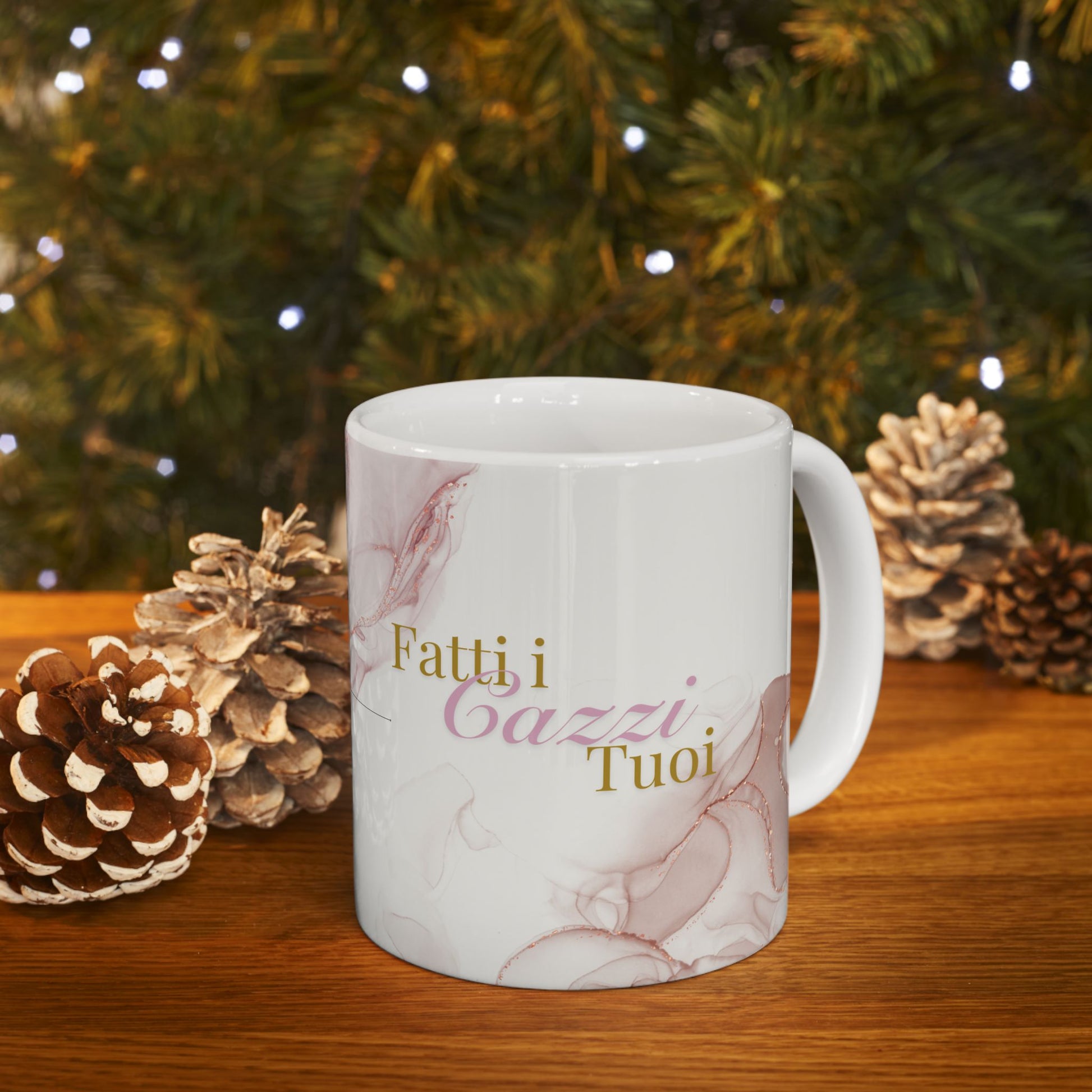 Playful Ceramic Mug with Fatti I Cazzi Tuoi, Coffee Cup, Gift for Friends, Tea Mug, Unique Birthday Present, Home Decor