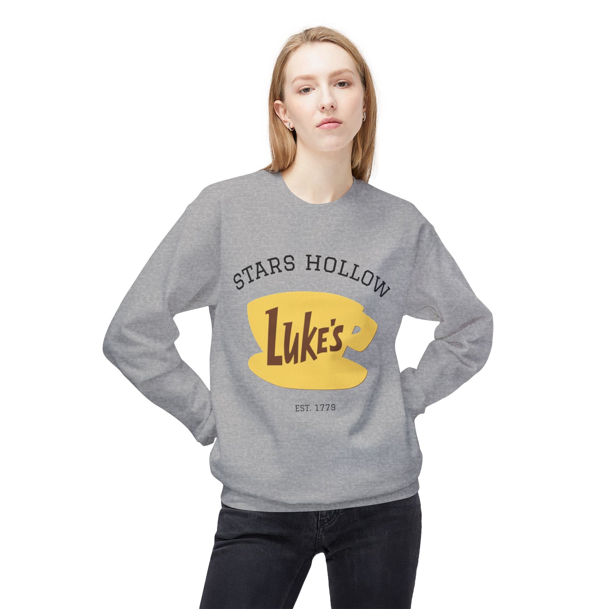 Luke's Diner Crewneck Sweatshirt | Cozy Gift for Fans, Star's Hollow Apparel, Funny Loungewear, Unisex Style, Perfect for Fall