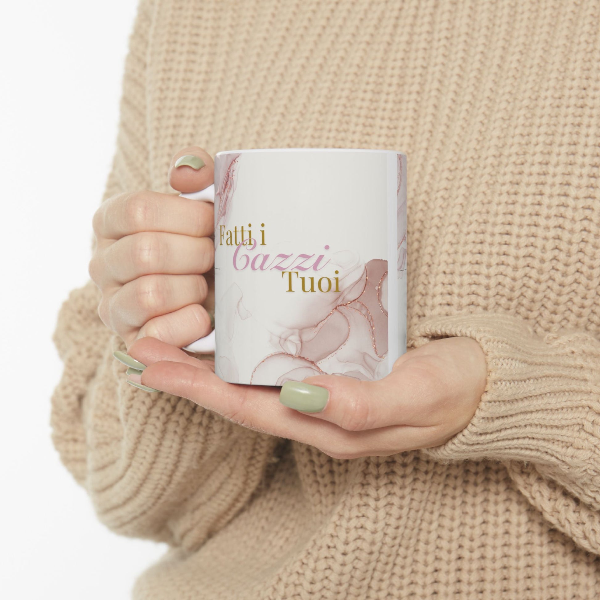 Playful Ceramic Mug with Fatti I Cazzi Tuoi, Coffee Cup, Gift for Friends, Tea Mug, Unique Birthday Present, Home Decor