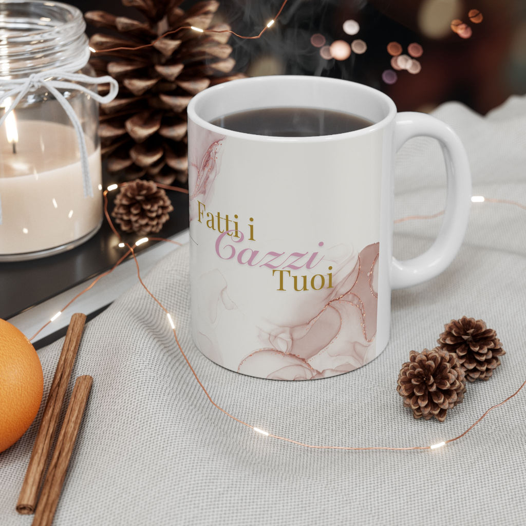 Playful Ceramic Mug with Fatti I Cazzi Tuoi, Coffee Cup, Gift for Friends, Tea Mug, Unique Birthday Present, Home Decor