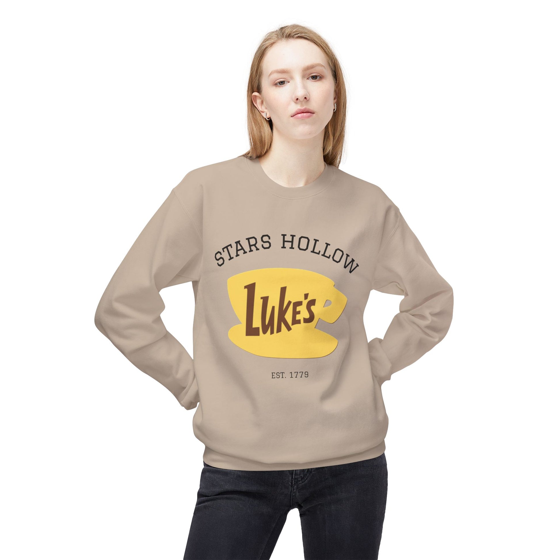 Luke's Diner Crewneck Sweatshirt | Cozy Gift for Fans, Star's Hollow Apparel, Funny Loungewear, Unisex Style, Perfect for Fall