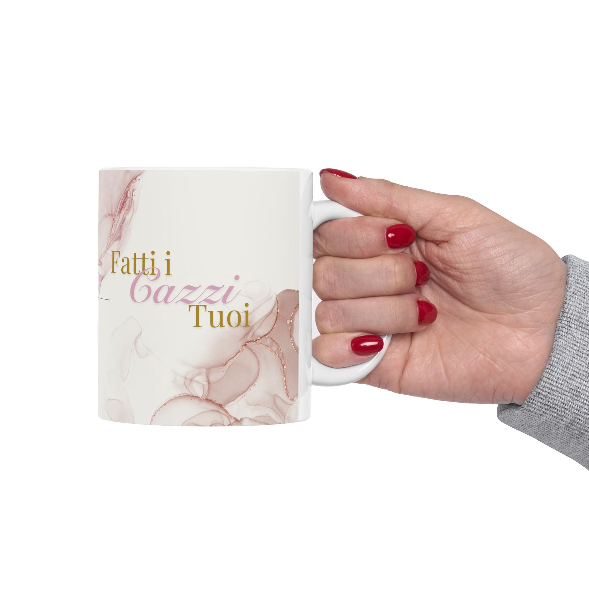 Playful Ceramic Mug with Fatti I Cazzi Tuoi, Coffee Cup, Gift for Friends, Tea Mug, Unique Birthday Present, Home Decor