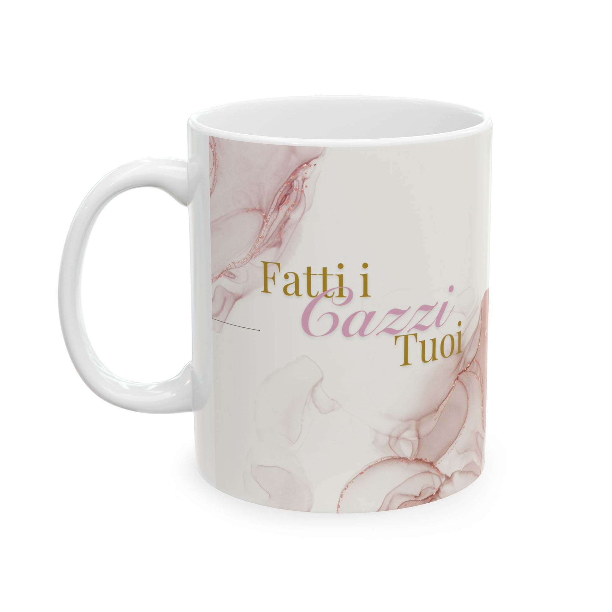 Playful Ceramic Mug with Fatti I Cazzi Tuoi, Coffee Cup, Gift for Friends, Tea Mug, Unique Birthday Present, Home Decor